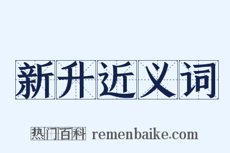 新升近义词是什么意思的图片